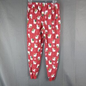 Wondershop at Target Women's S Llama Christmas Pajama Pants Red Holiday Fleece